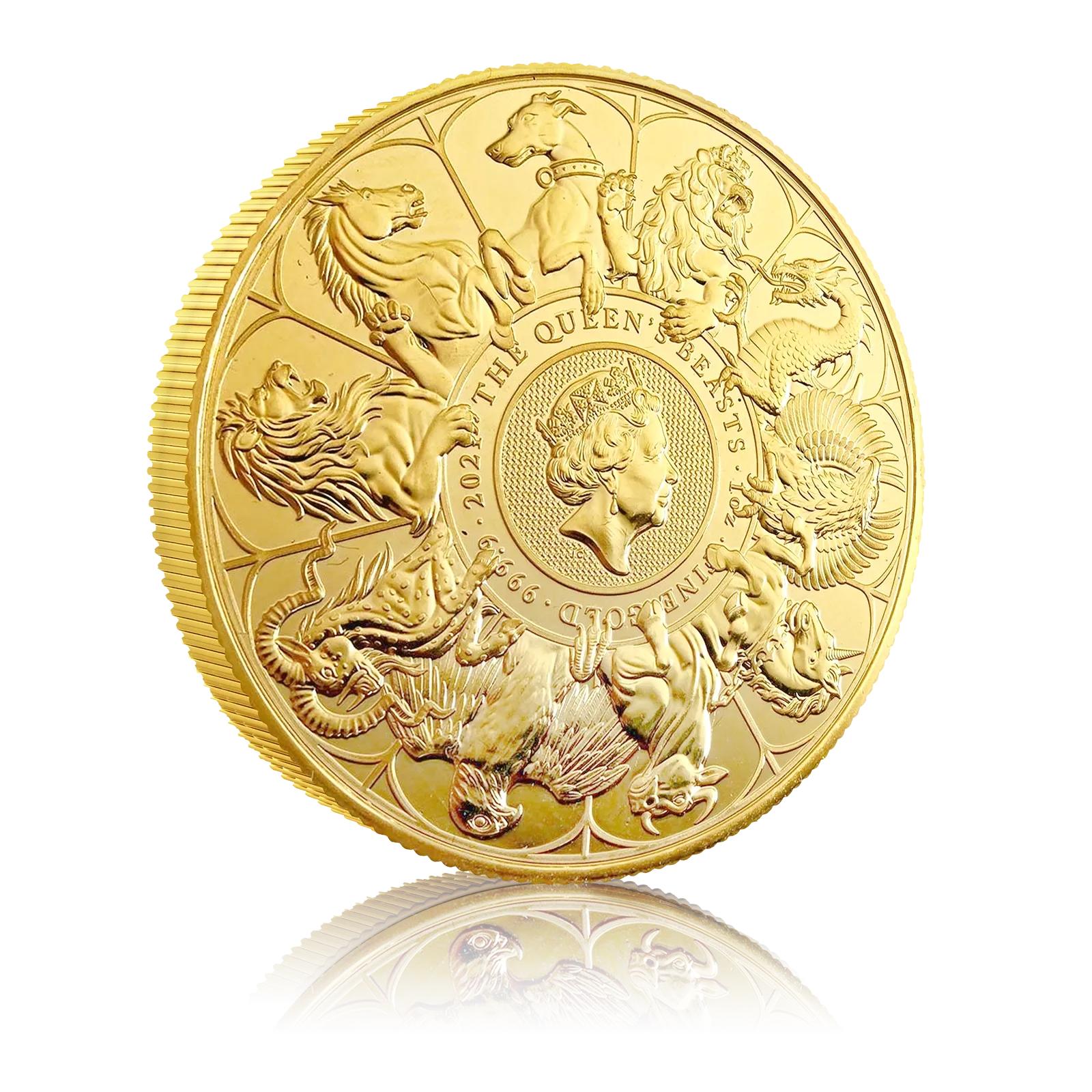 1oz Gold Queens Beast Completer (2021) | Gold Bank - London